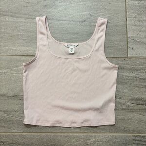 Athleta Pink Ribbed Tank Top